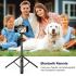 UGREEN Tripod Stand Filming Selfie Stick Bluetooth Remote 63”/1.6m Tall Phone Holder Portable 360° Rotating Mount Compatible with iPhone 16 Pro Max 15 Plus 14 13 12,Galaxy S24 Ultra A15,Camera